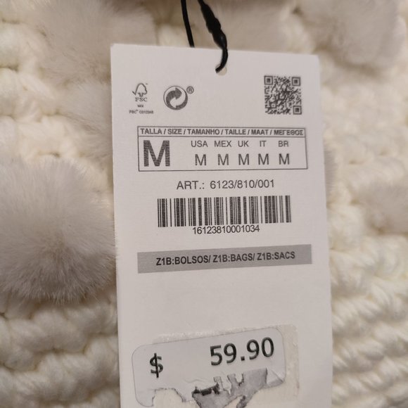 ZARA CROCHET MINI SHOPPER - Picture 7 of 11